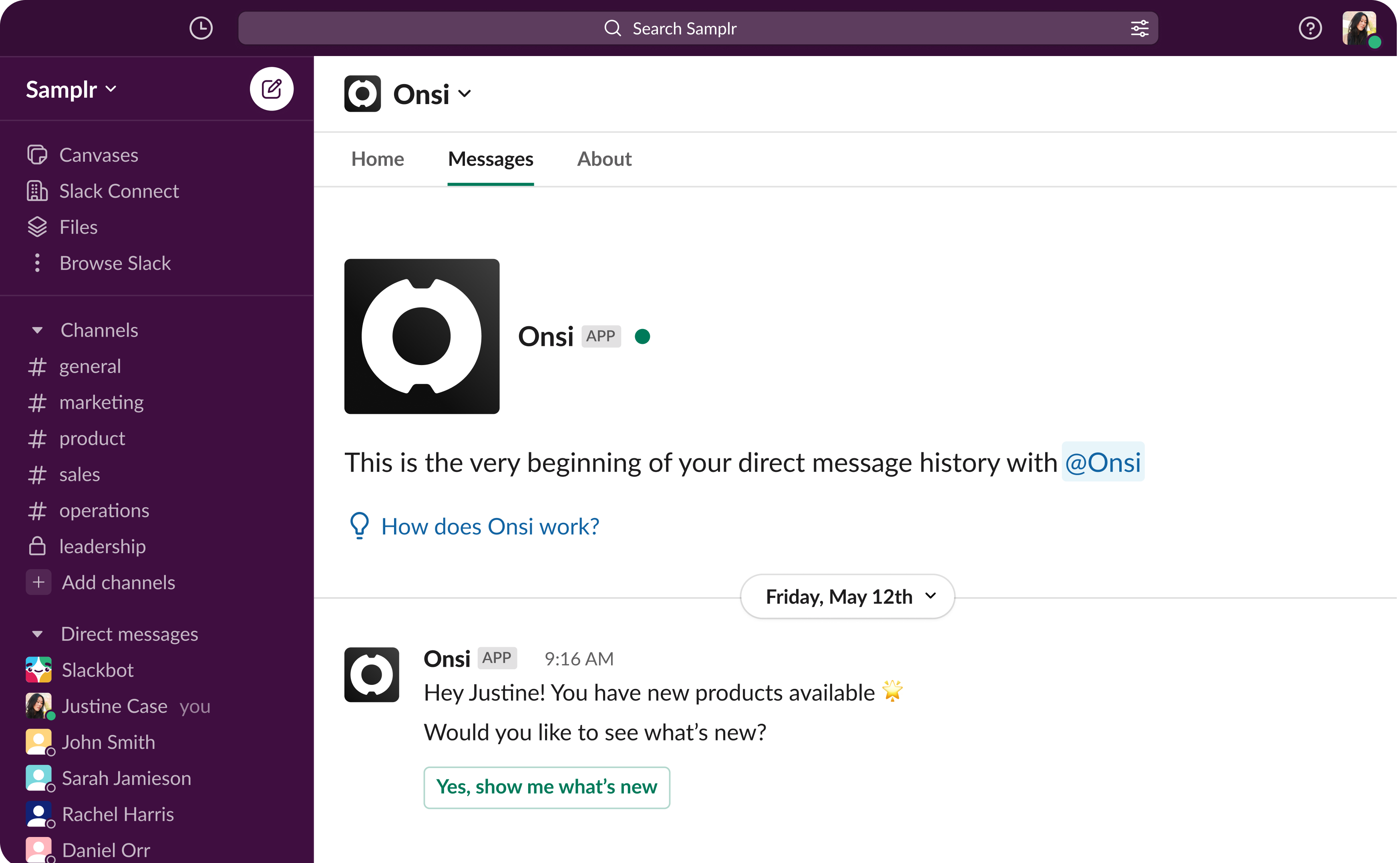 slack integration